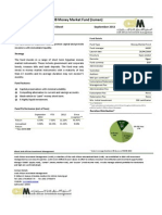 Aaib AAIB Money Market Fund (Juman) : Fact Sheet Sheet September