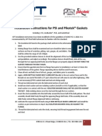 Installation Instructions For PSI and Pikotek® Gaskets: Sleeves Through The Bolt Holes