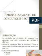 Aula 9 - Dimensionamento de Eletrodutos e Dispositivos de Proteção