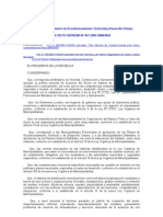 DECRETO SUPREMO #027-2003-VIVIENDA - Aprueban El Reglamento de Acondicionamiento Territorial y Desarrollo Urbano