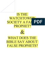 False Prophecies of The Watchtower.