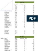 Arlequin Lista de Precios