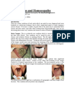 Tongue Lesions and Homoeopathy