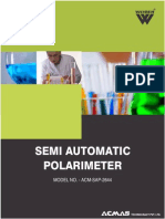 Semi Automatic Polarimeter: MODEL NO. - ACM-SAP-2644