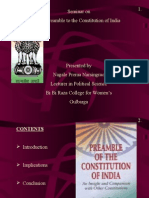 Preamble To The Constitution of India by Prema Nagale