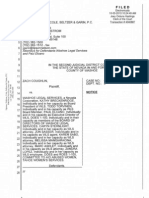 10 3 13 01896 WLS's Notice of Hill's Notice of Levy or Exectuion Upon Any Judgment Coughlin Obtains From 03628 Notice