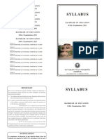 B.Ed Syllabus PDF