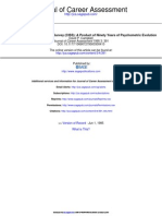 The Campbell Interest and Skill Survey (CISS) : A Product of Ninety Years of Psychometric Evolution Journal of Career Assessment 1995 Campbell 391 410