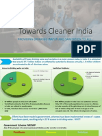 Towards Cleaner India: Providing Drinking Water and Sanitation To All