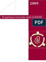 El Quehacer Docente en La RIEMS