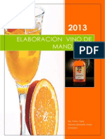 Elaboracion Del Vino de Mandarina