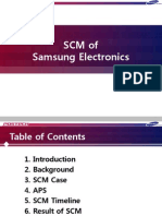 SCM of Samsung Electronics