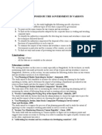 Limitation:: Types of Levy Imposed by The Government in Various Sector: Objective of The Study