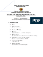 Formato Resumen Analitico Ejecutivo Rae