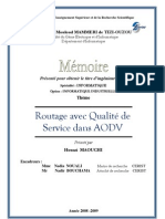 Routage Avec QoS Dans AODV