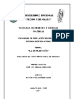 La Extradición en El Perú - José Delgado