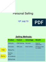  Personal Selling