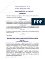 Acuerdo Gubernativo 509-2001reglamento para El Manejo de Desechos Sólidos Hospitalarios