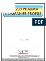 TOC of Top 200 Pharma Companies Profile-Nov 08