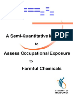 A Semiquantitative Method To Assess Occupational Exposure To Harmful Chemicals