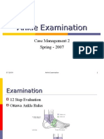 Ankle Examination