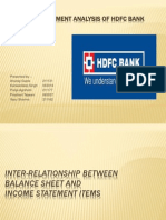 Financial Statement Analysis of HDFC Bank