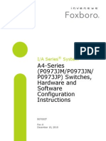 A4-Series Switches, Hardware and Software Configuration Instructions