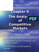 The Analysis of Competitive Markets