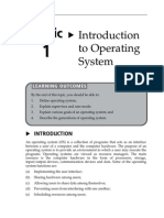 Introduction To Operating System