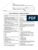 Lista Gabaritada - Atomística PDF