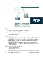 Lab 3.1.2 Command Modes and Router Identification: Background/Preparation