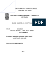 Ensayo - Ecología - Leonardo Boff