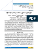 A Finite Element Analysis of Fiber Optic Acoustic Sensing Mandrel For Acoustic Pressure With Increased Sensitivity