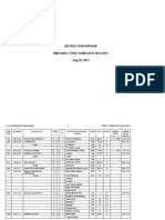 Instruction Division Timetable First Semester 2013-2014 July 30, 2013