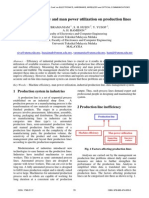 Machine Efficiency and Man Power Utilization On Production Lines