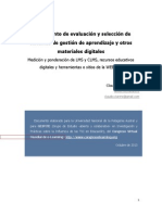 Instrumento de Evaluación de LMS, Materiales Educativos Digitales y Recursos de La WEB 3.0