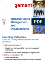 Introduction To Management and Organizations