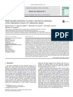 Multi-Decadal Projectionsofsurfaceandinteriorpathways of theFukushimaCesium-137radioactiveplume