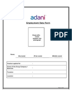 New Employment Data Form