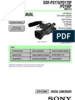 Sony DSR-PD170, DSR-PD190 MiniDV Camera