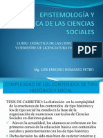 Presentación 2.epistemología y Didáctica de Las Ciencias Sociales