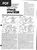 EGR Troubleshooting