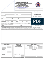 Washington OPRA Request Form