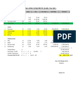 Analisa Upah Concrete Slab (Per M3) : No Description Unit Koef. Vol. Vol. Koef Unit Rate Amount