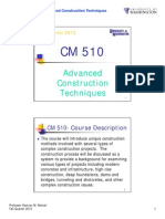 Advanced Construction Techniques: CM 510-Course Description