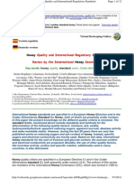 Honey Quality & Intl Regu - Standards