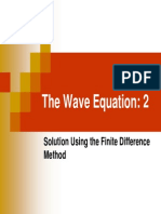 The Wave Equation: 2: Solution Using The Finite Difference Method