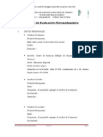 Guía de Informe de Evaluación Psicopedagógica CAM