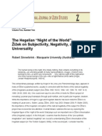 Sinnerbrink, Robert - The Hegelian 'Night of The World'. Zizek On Subjectivity, Negativity, and Universality