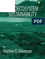 Gliessman 2001. Agroecosystem Sustainability